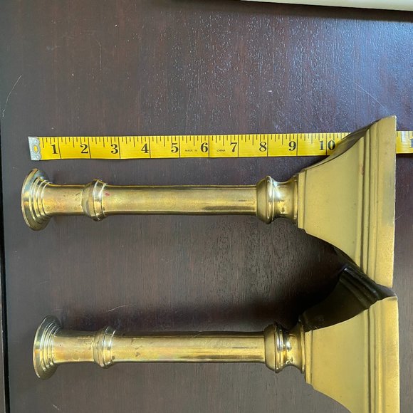 Vintage Tall Brass Candlestick Holders